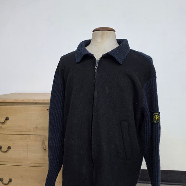 95AW 스톤 아일랜드 울 집업 재킷