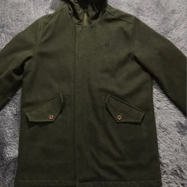 [[L, A급]# 프레드페리(PREDPERRY) 피쉬테일 울 야상 자켓