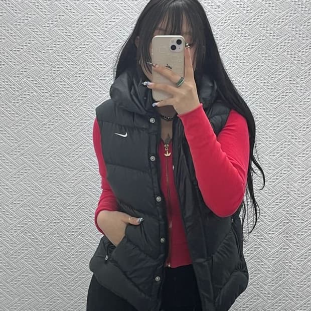 나이키 빈티지 모던 캐주얼 패딩 조끼 L C07722