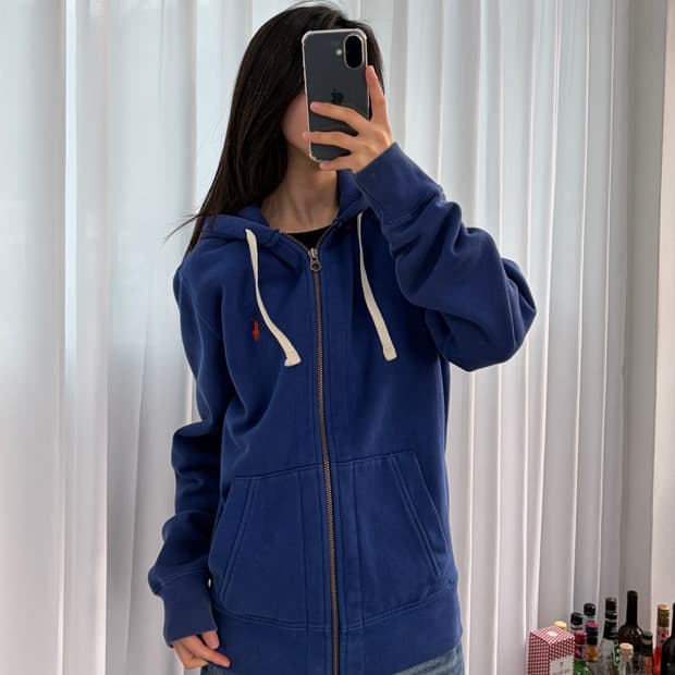 [M]폴로 랄프로렌 헤비코튼 기모 후드집업