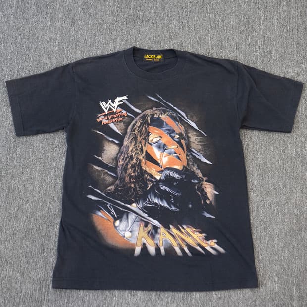  올드 빈티지 WWE WWF 레슬링 케인 반팔티셔츠