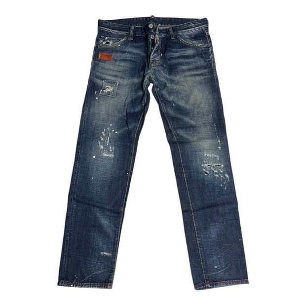 디스퀘어드2 빈티지 데미지 워싱 데님 팬츠 32
