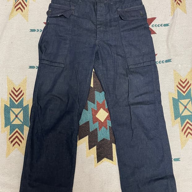 RRL 인디고 데님 카고팬츠 (32x32)