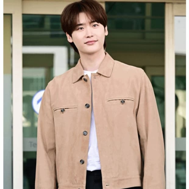 보스 BOSS 스웨이드 집 블루종 이종석 자켓