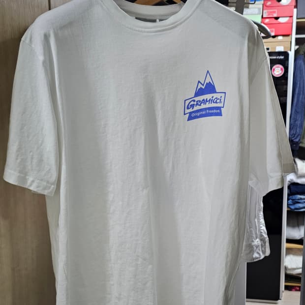 그라미치 피크 화이트 반팔티 M(95)