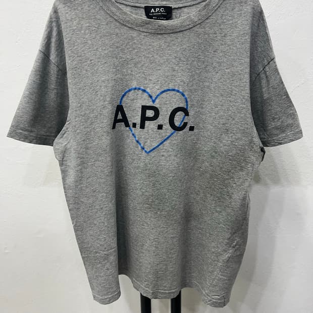 정품) APC 아페쎄 여성 오버핏 반팔티 XS