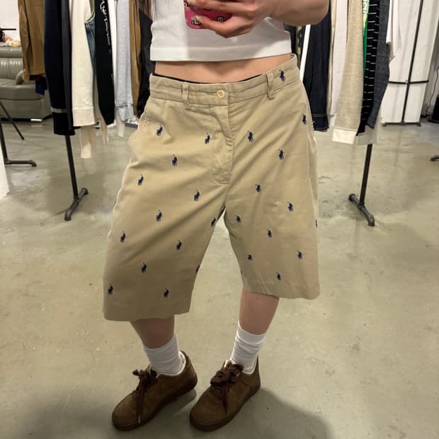 폴로 포니자수 반바지