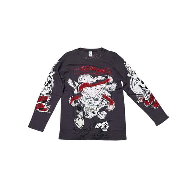 에드 하디 큐빅 긴팔 티셔츠