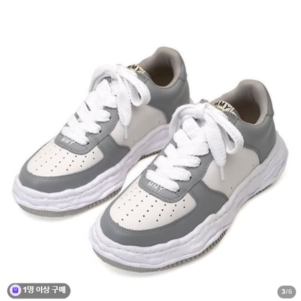 MMY신발 메종 미하라 야스히로 WAYNE 레더 스니커즈 A08FW706