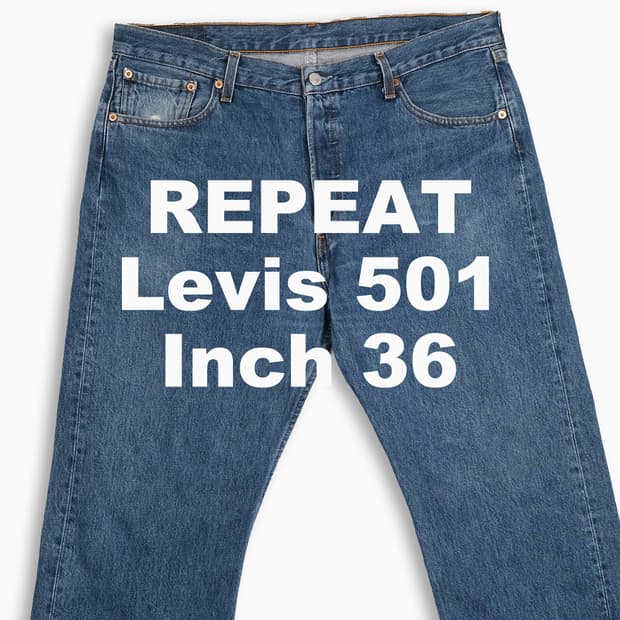 빈티지 리바이스 501 중청 36 인치 LV50136540