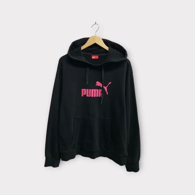 푸마 puma 블랙/핑크 후드티 105