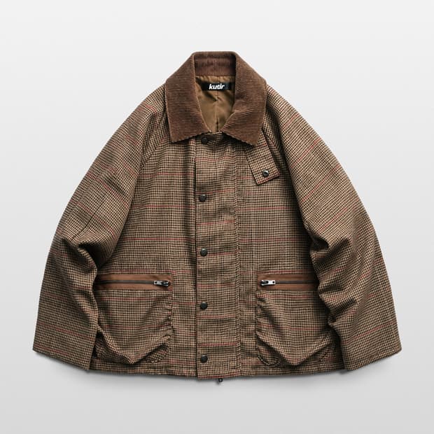 KUTIR Oversized Gun Club Checkered Jacke