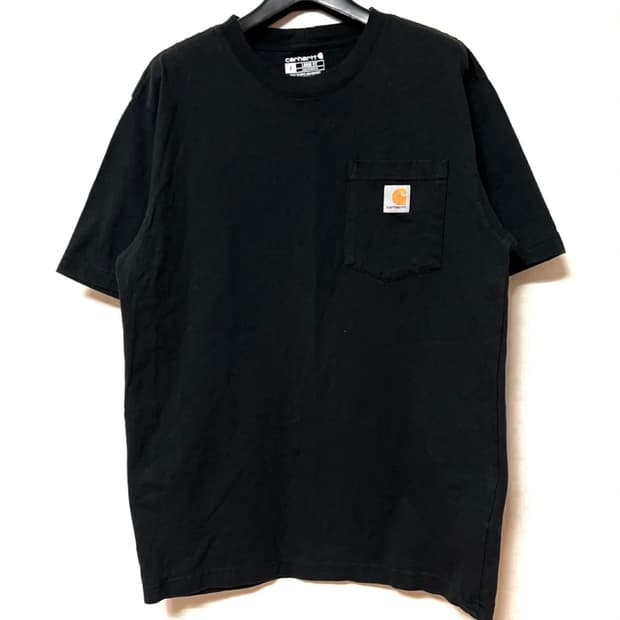 ✨칼하트 포켓 로고 블랙 반팔 티셔츠✨