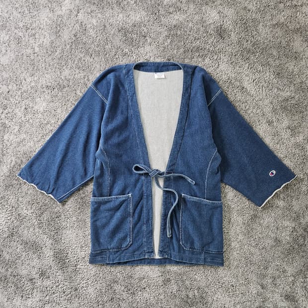 Champion Reverse Weave 데님 가디건