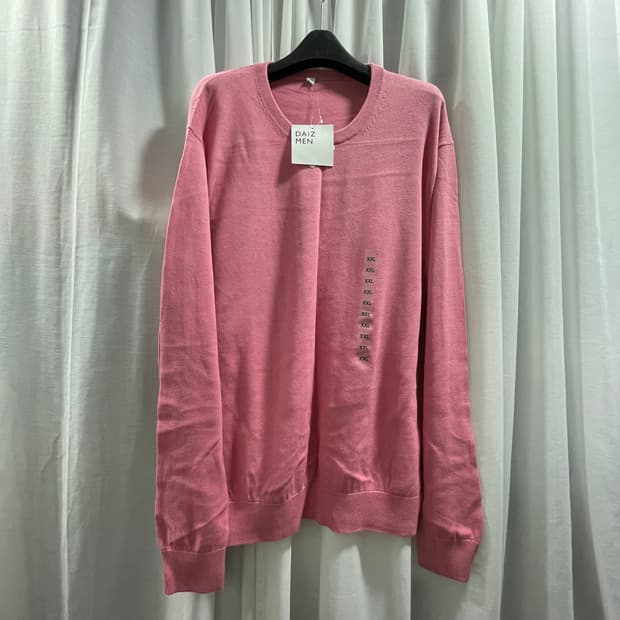 데이즈/ 오가닉 코튼 스웨터 핑크, 옐로우/ XXL