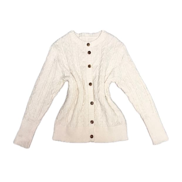 아이보리 페어리 모리 니트 가디건 라떼갸루 히메갸루 오네갸루 크루빈티지