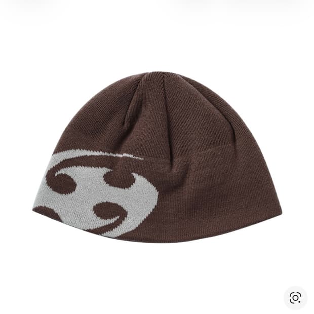 산산기어 로고 비니 브라운 25SS