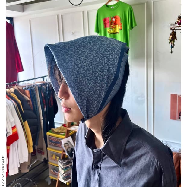 Old GIVENCHY Spel-out Bandana Scarf
