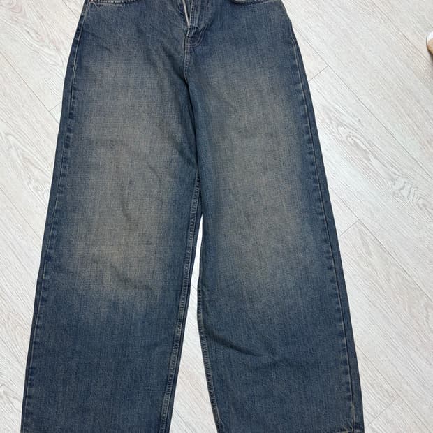자라 배기핏 청바지 34