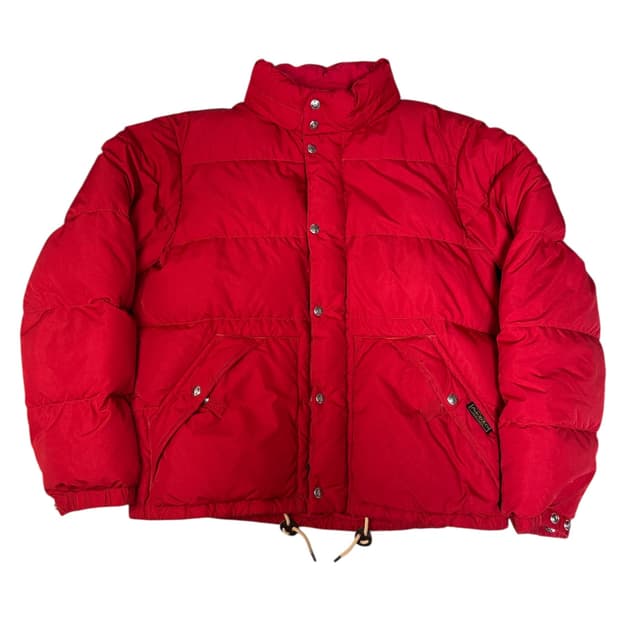 빈티지 폴로 POLO 랄프로렌 덕다운 패딩 레드 M