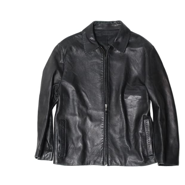 솔리드옴므 램스킨 싱글 레더 자켓 