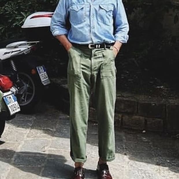 오어슬로우 오리지널핏 퍼티그팬츠