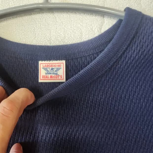 리얼맥코이 real mccoy waffle long sleeve