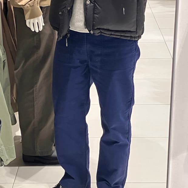 처칠롬퍼 몰스킨 퍼티그팬츠 블루 L