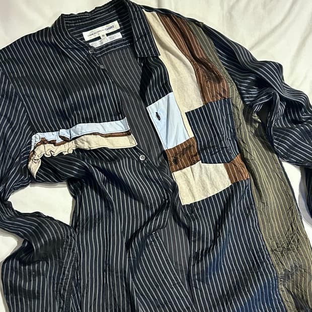 꼼데 실크 셔츠