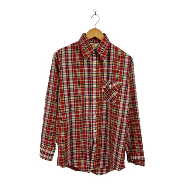 SM) 리바이스 90s USA 멀티체크 버튼다운 셔츠 TS-079