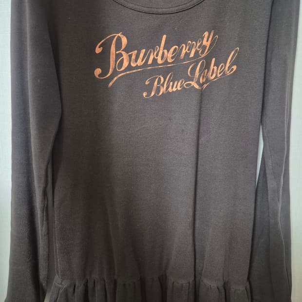 버버리 블루라벨 초코브라운 원피스