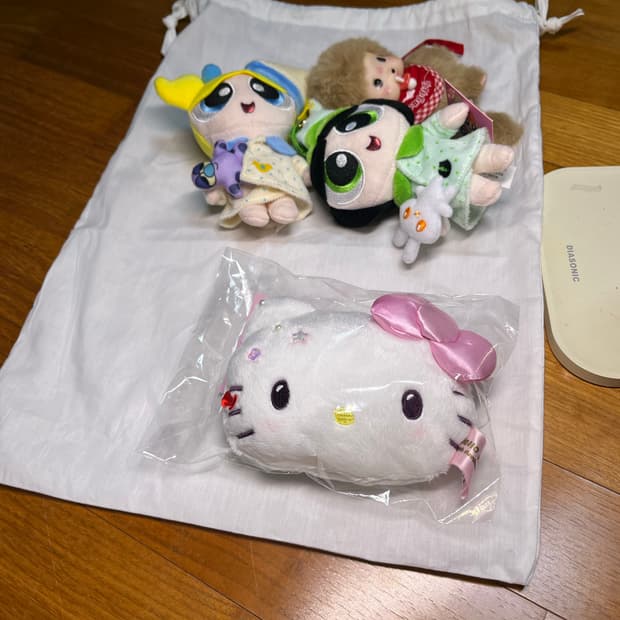 (새상품) 헬로 키티 50주년 기념 파우치 키링