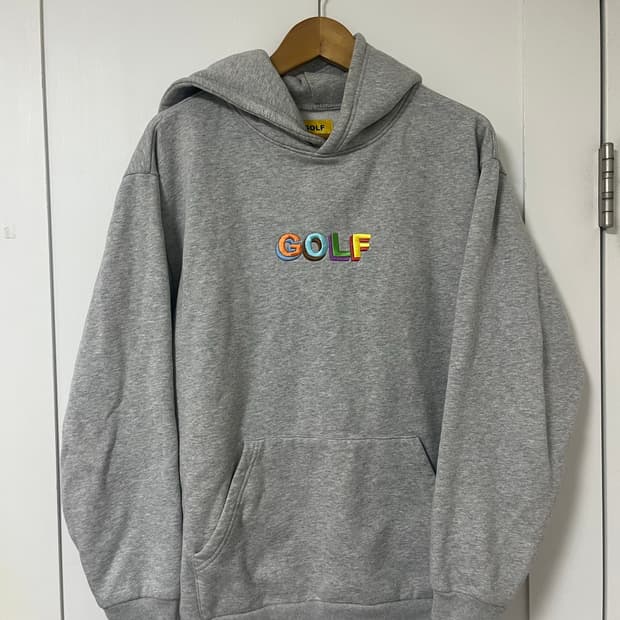 골프왕 GOLF 후드티 그레이
