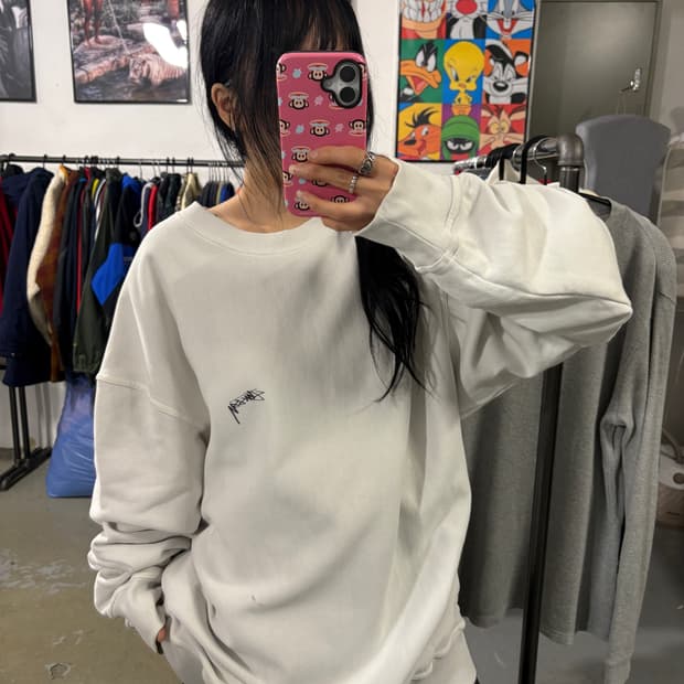 스투시 빅사이즈 맨투맨