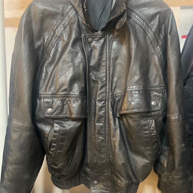 빈티지 램스킨 레더자켓