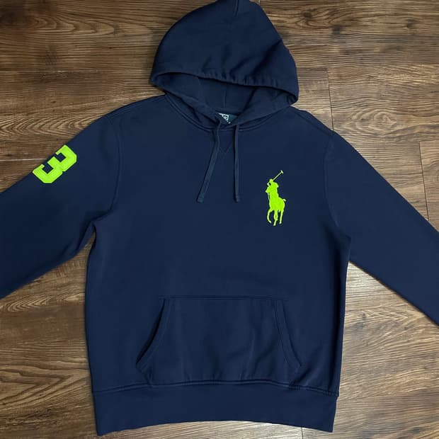폴로 랄프로렌 빅포니 후드티 네이비