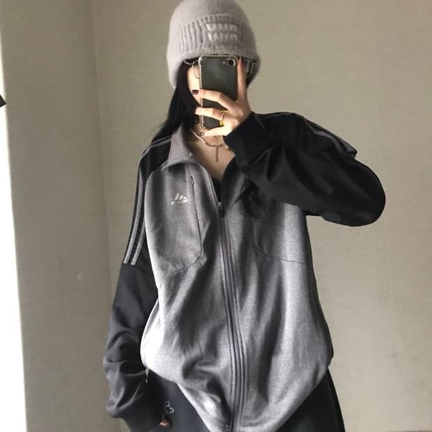 아디다스 블랙 그레이 나그랑 져지