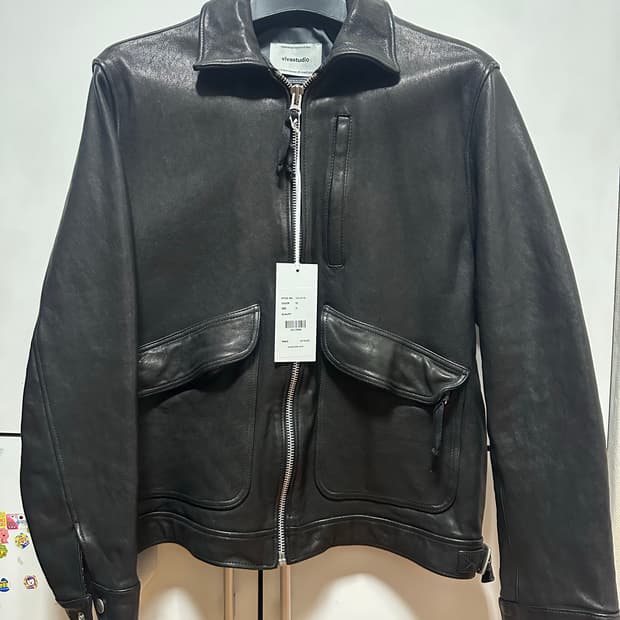 비바스튜디오 소가죽 라이더자켓 새상품