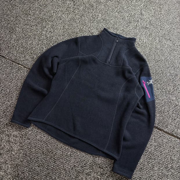 00s 아크테릭스 폴라텍 포켓 디테일 반집업 쉐르파 2631