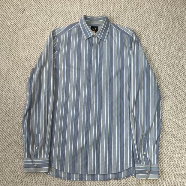 아르마니 스트라이프 셔츠 