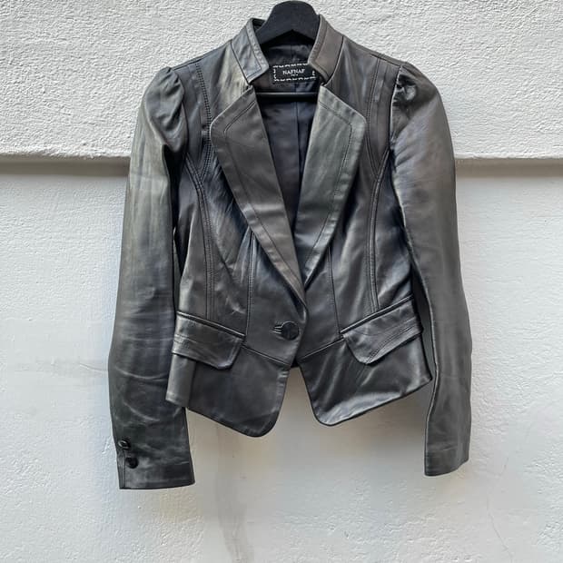 양가죽 블레이저 재킷