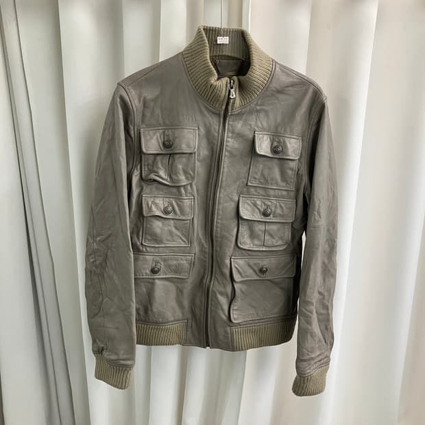 GENGY 젠지 옴므 소가죽 봄버 자켓 50