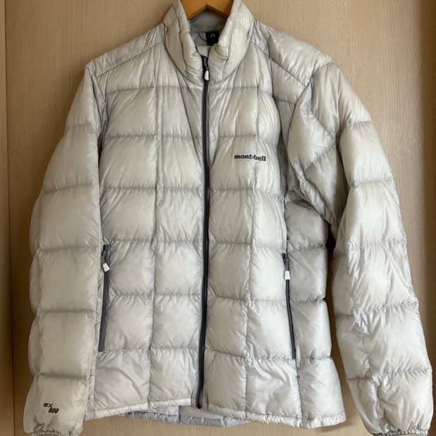 몽벨 슈페리어 경량 다운 패딩 (라이트 그레이)