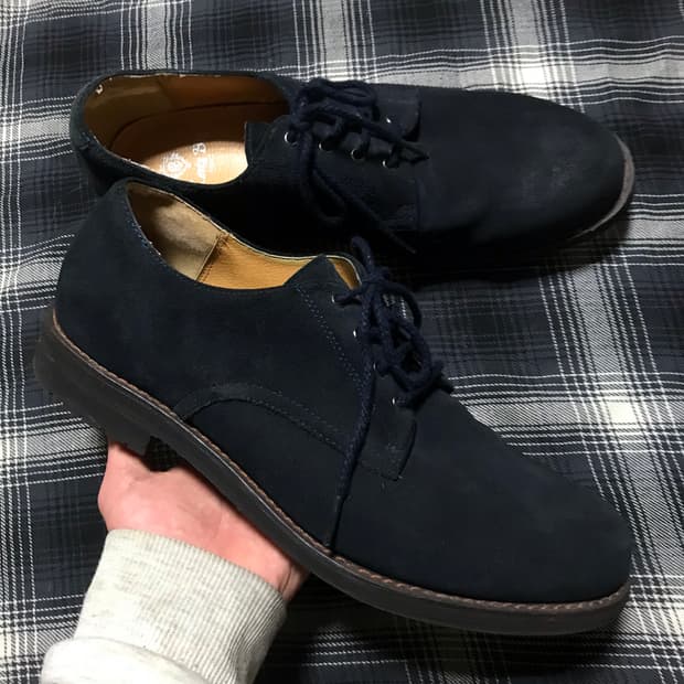 재팬 90s men’s bigi 네이비 누벅 스웨이드 더비슈즈