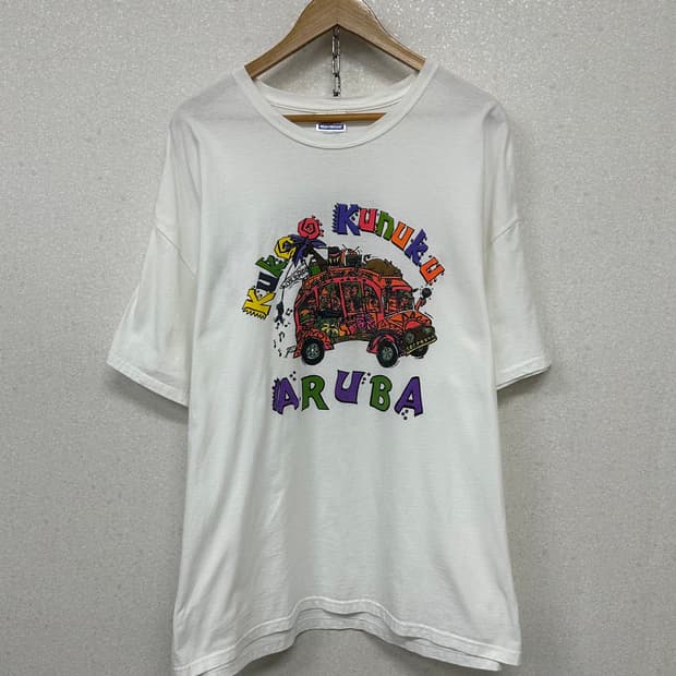(2XL)90'S HANES 빈티지 반팔-M2172