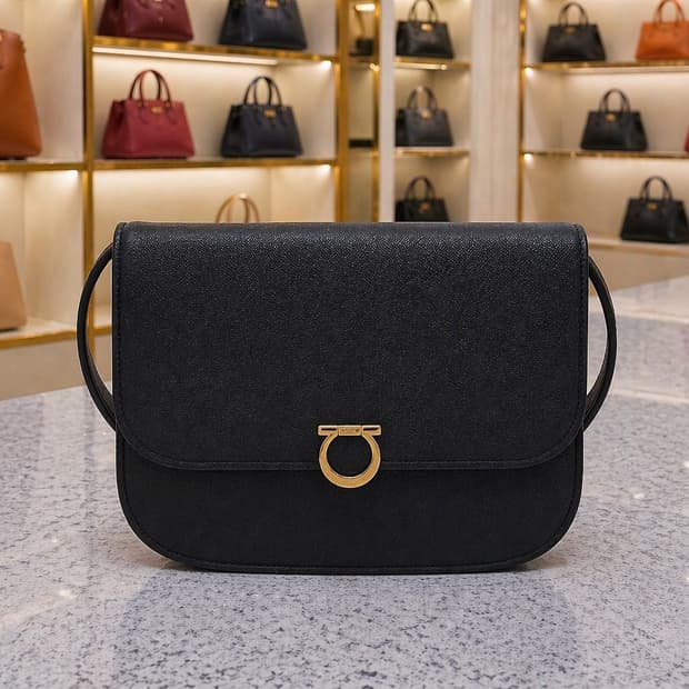 [A급] 페라가모 간치니 라운드 플랩 크로스백 판매합니다!!!