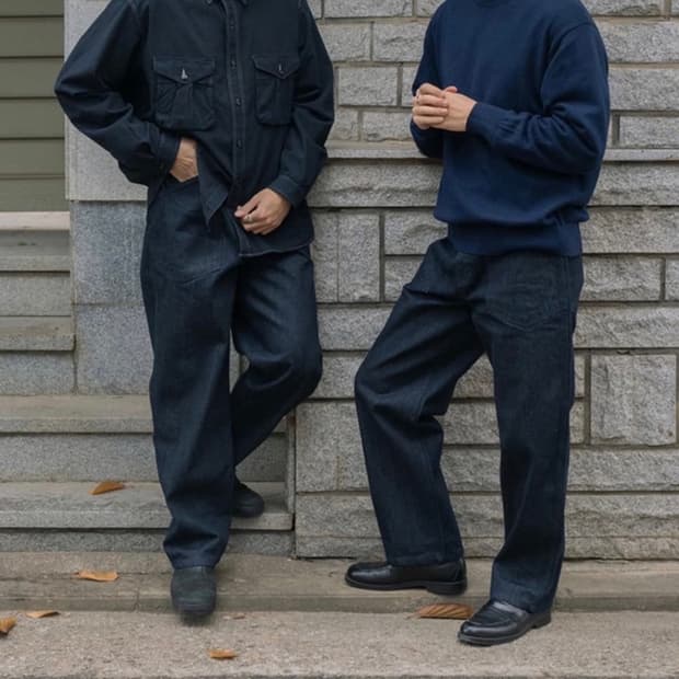 [SHIRTER] M35 데님 팬츠 L (인디고 색상)