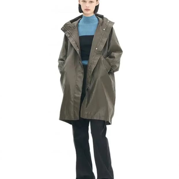 파르티멘토 비건 레더 피쉬테일 파카