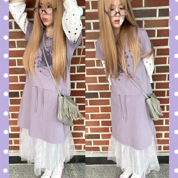 타로밀크티 라푼젤 빈티지 코디세트 3pcs