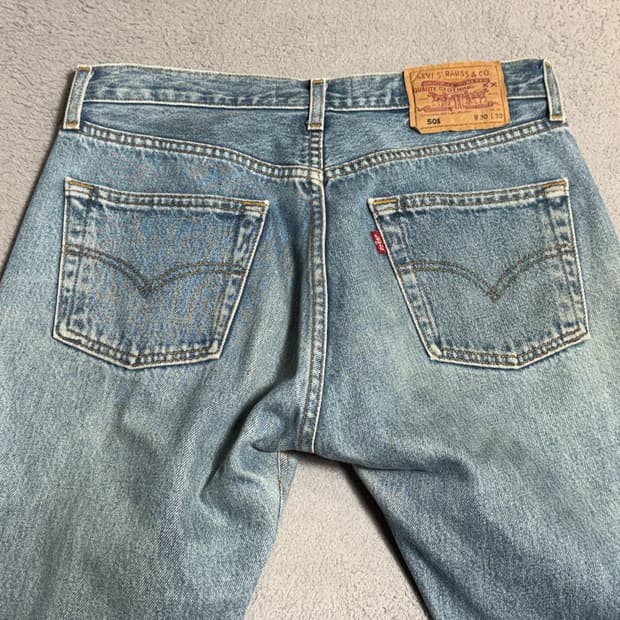 리바이스 나이트웍스 NIGHTWAKS 리메이크 501 청바지 연청